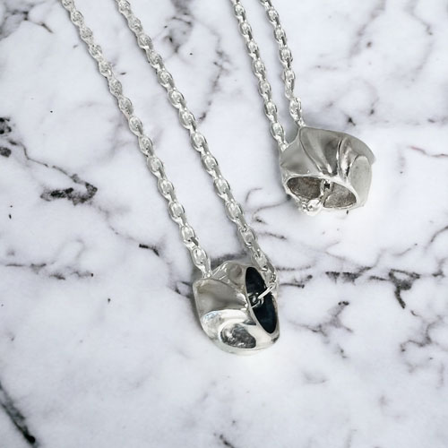 ≪DAgDART/ダグダート≫【ペア】合わせるとハート シルバーペアペンダント /DT-400+401