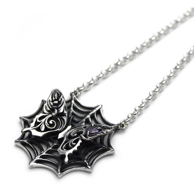 ≪Ageha≫蜘蛛の巣と蝶のペンダント(チェーン付き) | すべての商品