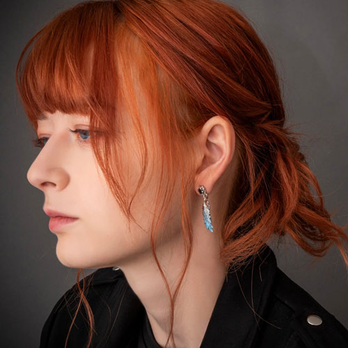 ≪Artemis Kings/アルテミスキングス≫青彩ウイングピアス 片耳分