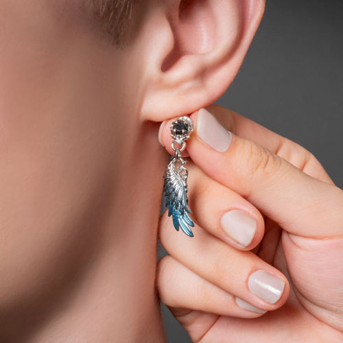 ARTEMISKINGS　アルテミスキングス 青彩ウイングピアス 片耳　ピアス アルテミスキングス/青彩ウイングピアス/片耳分[品番