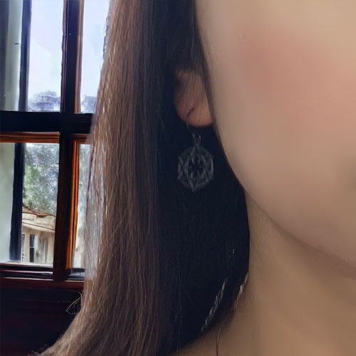 ≪GimmelGarden/ギメルガーデン≫piu contrario「ないもの結び」ピアス