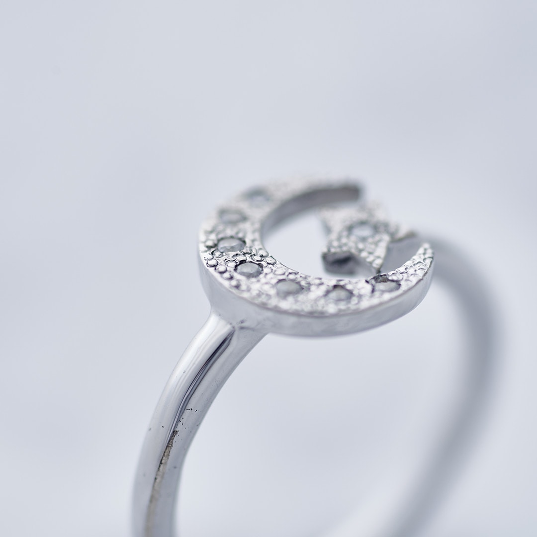 ≪Crescent Luna/クレセントルナ≫LUNA ESTRELLA RING SMALL/ルナエストレラリングスモール  SILVER