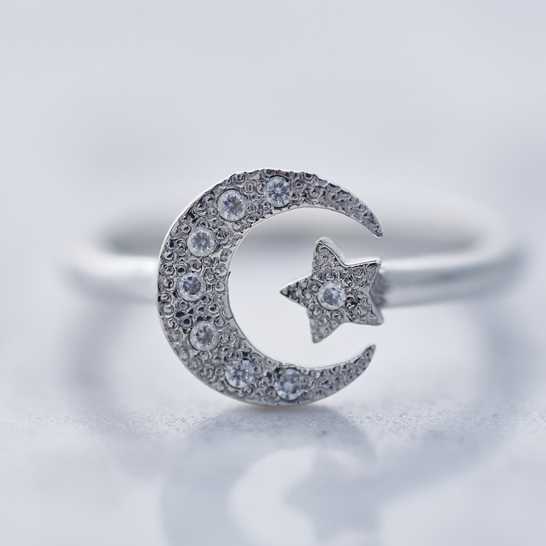 ≪Crescent Luna/クレセントルナ≫LUNA ESTRELLA RING SMALL/ルナエストレラリングスモール  SILVER