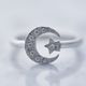 ≪Crescent Luna/クレセントルナ≫LUNA ESTRELLA RING SMALL/ルナエストレラリングスモール  SILVER