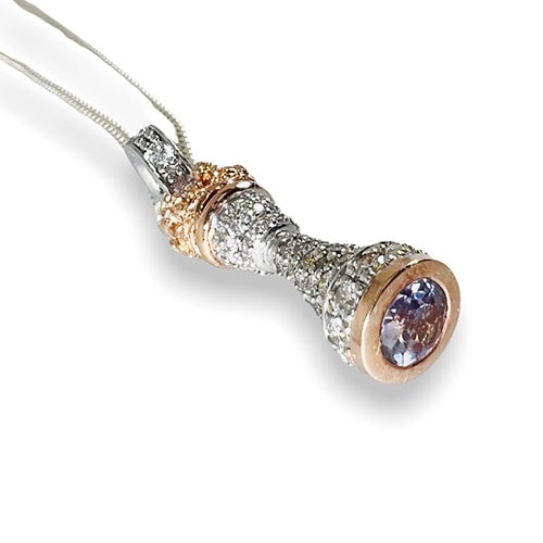 ≪アルテミスクラシック≫ ペアセット販売/キングチェスチャーム&クイーンチェスチャームペアネックレス　acp0231_0232