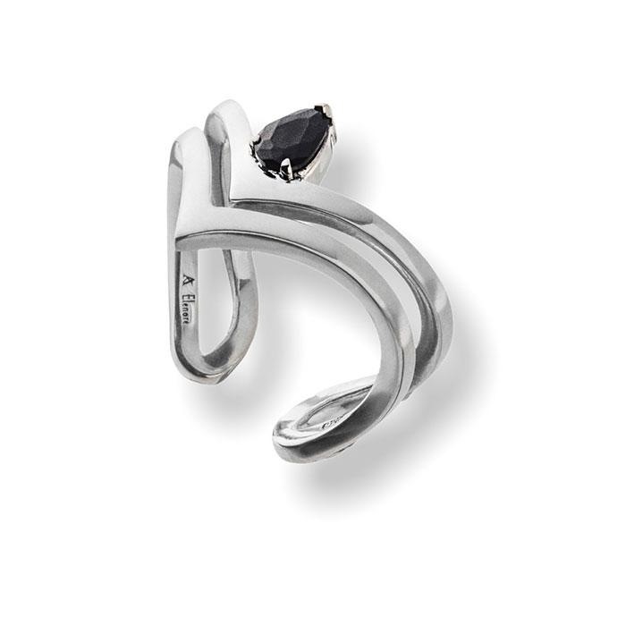 ≪Artemis Kings/アルテミスキングス≫ティアドロップVリングBK　AKR0055