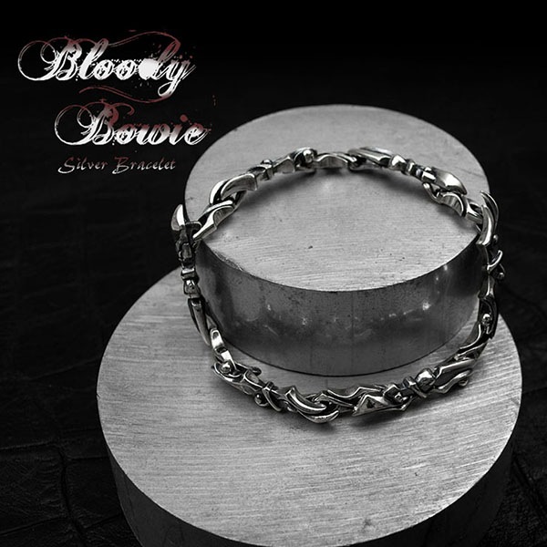 ≪DAgDART/ダグダート≫【BLOODY BOWIE】シルバーブレスレット 