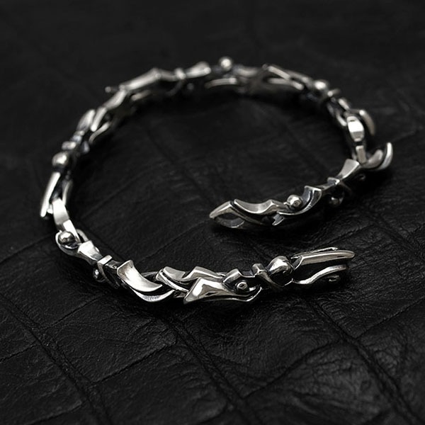 ≪DAgDART/ダグダート≫【BLOODY BOWIE】シルバーブレスレット 