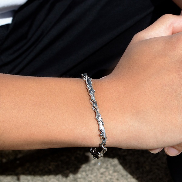 ≪DAgDART/ダグダート≫【BLOODY BOWIE】シルバーブレスレット 