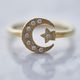 ≪Crescent Luna/クレセントルナ≫LUNA ESTRELLA RING SMALL/ルナエストレラリングスモール GOLD