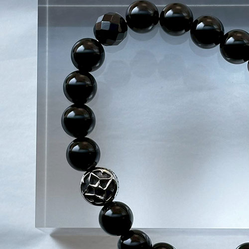 ≪Artemis Classic/アルテミスクラシック≫トレサリーオニキス数珠ブレスレット ACB0115