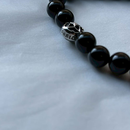 ≪Artemis Classic/アルテミスクラシック≫トレサリーオニキス数珠ブレスレット ACB0115