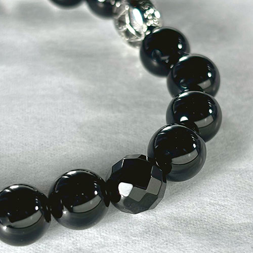 ≪Artemis Classic/アルテミスクラシック≫トレサリーオニキス数珠ブレスレット ACB0115