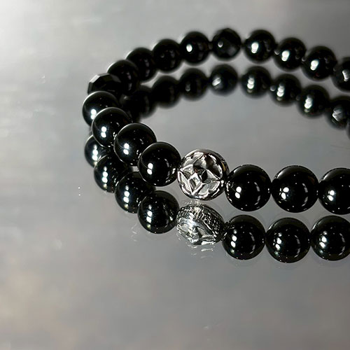 ≪Artemis Classic/アルテミスクラシック≫トレサリーオニキス数珠ブレスレット ACB0115