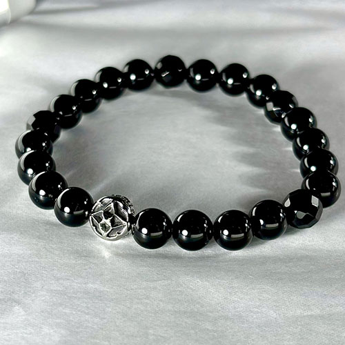 ≪Artemis Classic/アルテミスクラシック≫トレサリーオニキス数珠ブレスレット ACB0115