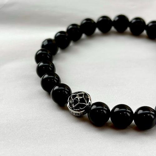 ≪Artemis Classic/アルテミスクラシック≫トレサリーオニキス数珠ブレスレット ACB0115