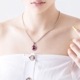 ≪FatimaDesign/ファティマデザイン≫サン・シュエール　オーブペンダント RED/チェーン付