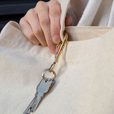 ≪PennyBlack/ペニーブラック≫カラビナフック キーホルダー 釣り針 真鍮 /P-036J