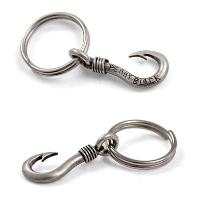 ≪PennyBlack/ペニーブラック≫カラビナフック キーホルダー 釣り針 真鍮 /P-036J