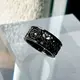 ≪DEAL TEARS/ディールティアーズ≫ワイドグリッドローズリングBK