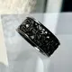 ≪DEAL TEARS/ディールティアーズ≫ワイドグリッドローズリングBK