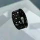 ≪DEAL TEARS/ディールティアーズ≫ワイドグリッドローズリングBK