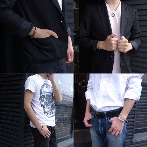 ≪DAgDART/ダグダート≫【Ouroboros】ウロボロス 編革レザーブレスレット(ブラウン)×シルバー