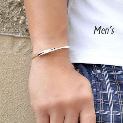 ≪PennyBlack/ペニーブラック≫イナズマ シルバーバングル (メンズ)