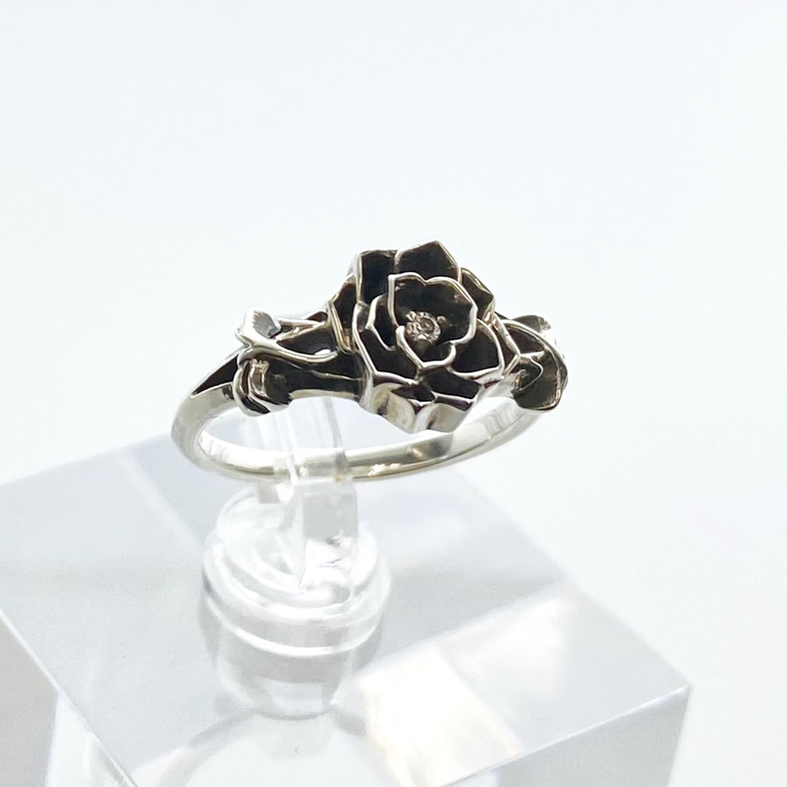 ≪DEAL TEARS/ディールティアーズ≫シングルグリッドローズリング(SV)