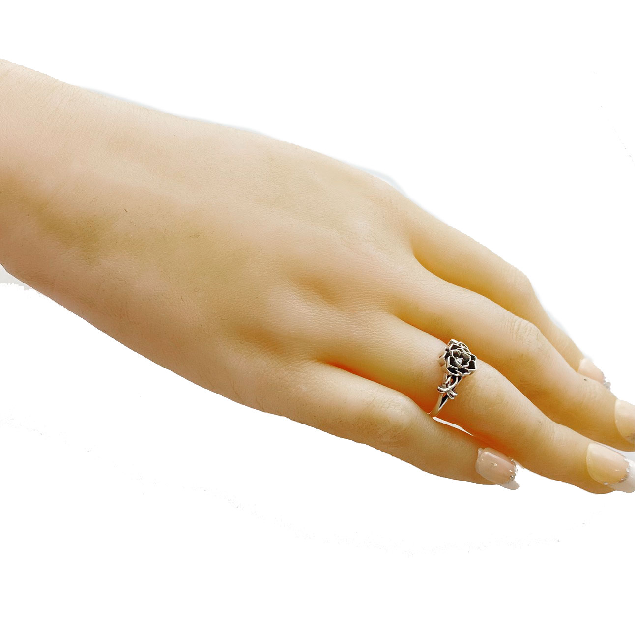 ≪DEAL TEARS/ディールティアーズ≫シングルグリッドローズリング(SV)