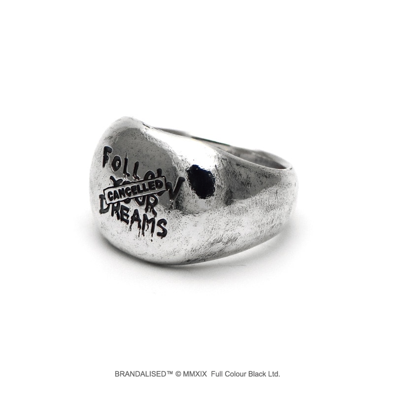 販売終了≪cooldust×BRANDALISED公式コラボアクセサリー≫バンクシーフォローユアドリームズ シルバーリング  Banksy Follow Your Dreams Ring/BBF-001R