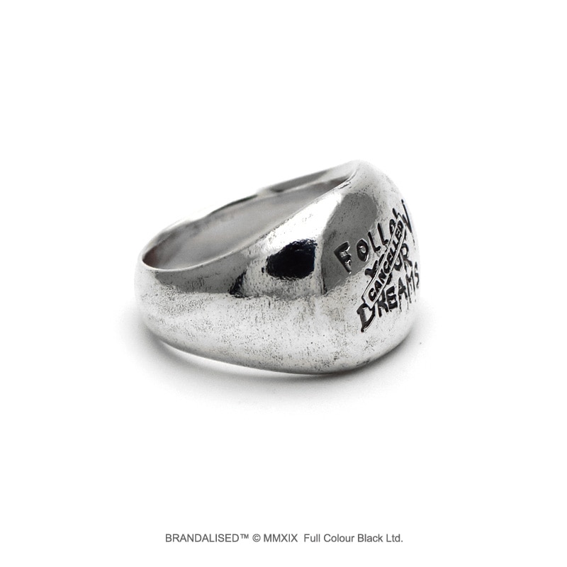 販売終了≪cooldust×BRANDALISED公式コラボアクセサリー≫バンクシーフォローユアドリームズ シルバーリング  Banksy Follow Your Dreams Ring/BBF-001R