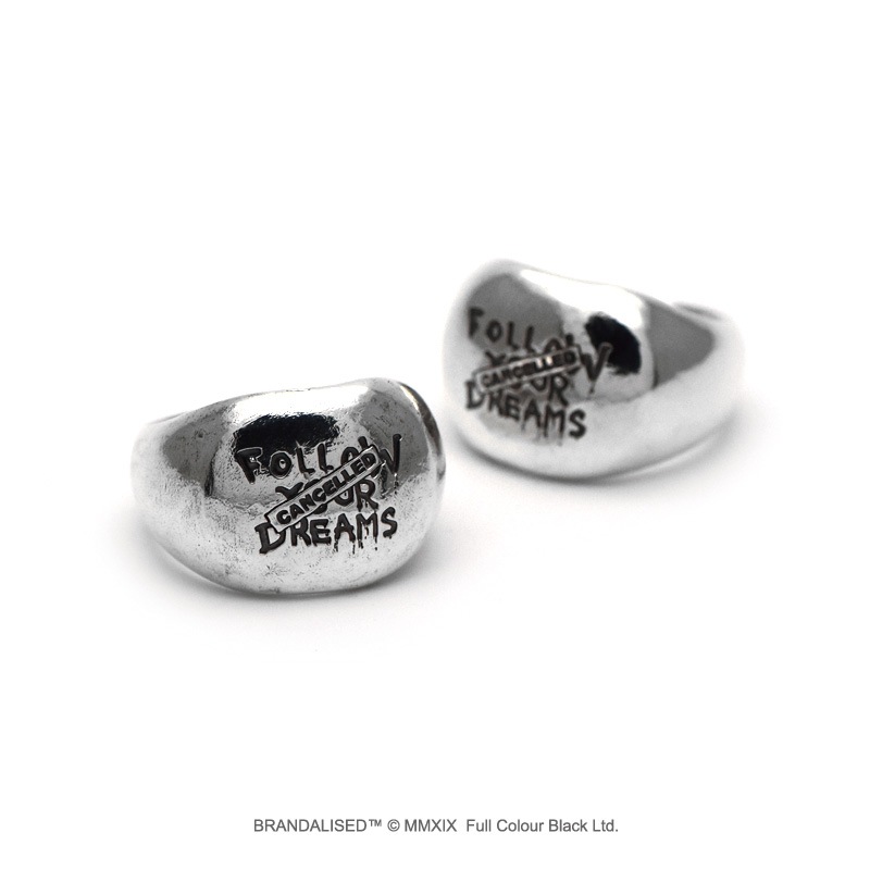 販売終了≪cooldust×BRANDALISED公式コラボアクセサリー≫バンクシーフォローユアドリームズ シルバーリング  Banksy Follow Your Dreams Ring/BBF-001R