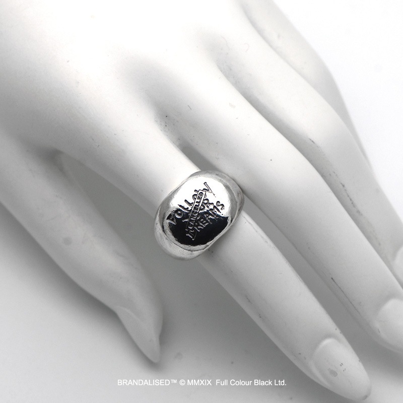 販売終了≪cooldust×BRANDALISED公式コラボアクセサリー≫バンクシーフォローユアドリームズ シルバーリング  Banksy Follow Your Dreams Ring/BBF-001R