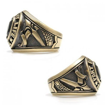 ≪DAgDART/ダグダート≫【PREPPY BOY】オニキス×ブラスリング  /刻印可