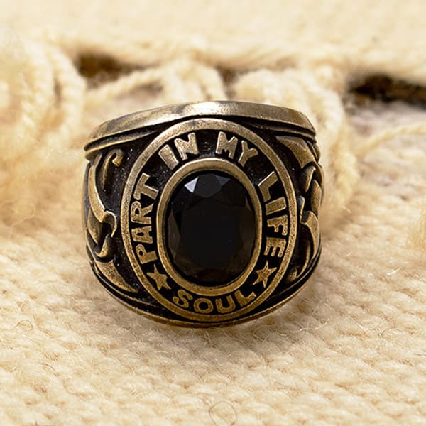 ≪DAgDART/ダグダート≫【PREPPY BOY】オニキス×ブラスリング  /刻印可