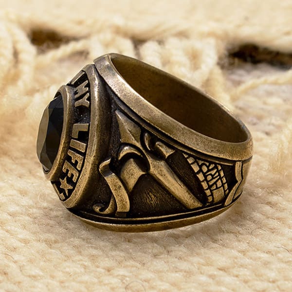 ≪DAgDART/ダグダート≫【PREPPY BOY】オニキス×ブラスリング  /刻印可