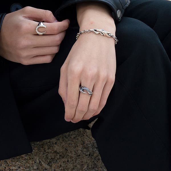 ≪DAgDART/ダグダート≫【blast -In the Haze-】 シルバーリング /刻印可