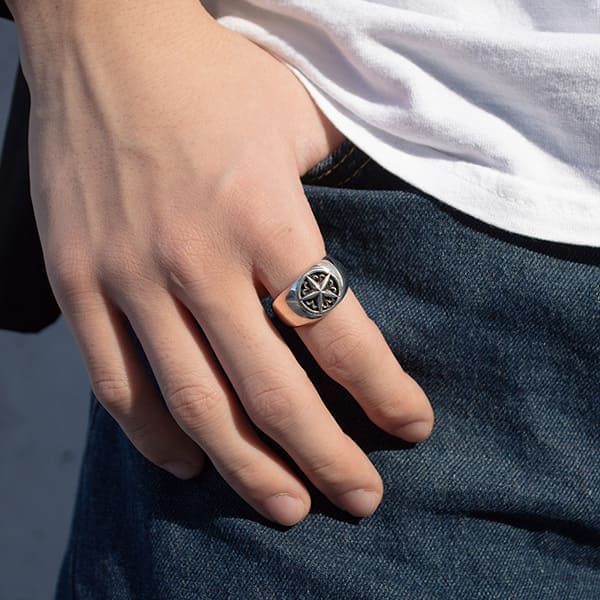 ≪DAgDART/ダグダート≫【ONE STAR】スター シルバーリング /刻印可