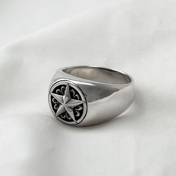 ≪DAgDART/ダグダート≫【ONE STAR】スター シルバーリング /刻印可