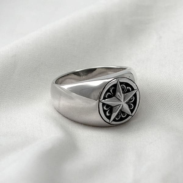 ≪DAgDART/ダグダート≫【ONE STAR】スター シルバーリング /刻印可