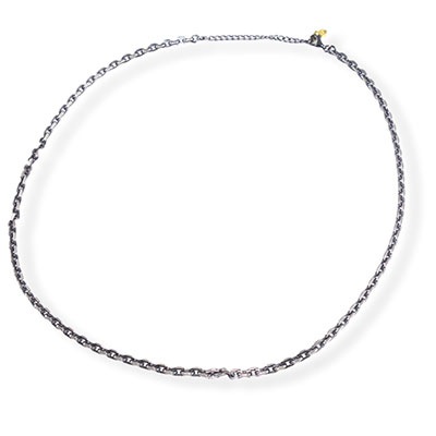 ≪アルテミスクラシック≫4面カットあずきシルバーチェーン4mm燻し ACCN0072