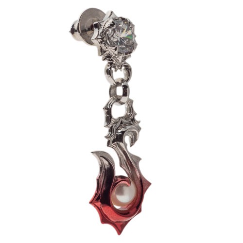 ≪Artemis Kings/アルテミスキングス≫赤彩フィッシュフックピアス AKE0121