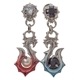 ≪Artemis Kings/アルテミスキングス≫赤彩フィッシュフックピアス AKE0121