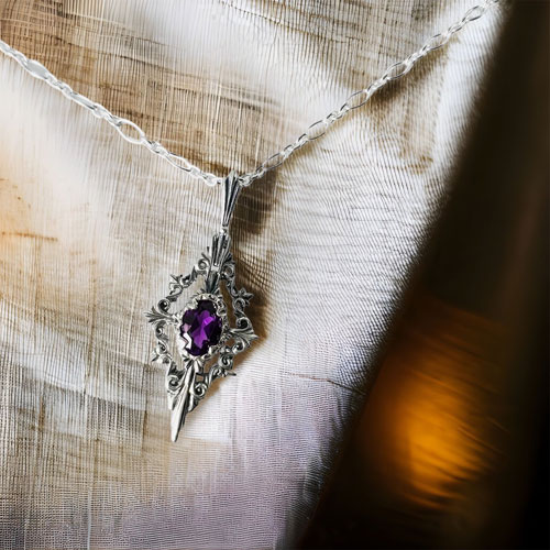 ≪GimmelGarden/ギメルガーデン≫Risonatore  /共振回廊　small　アメシスト　ペンダント