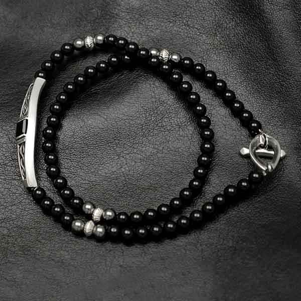 ≪DAgDART/ダグダート≫【D.four -XXXX fourth-】ビーズ×シルバーブレスレット◇シルバーアクセスタイルマガジン Vol.22掲載アイテム 