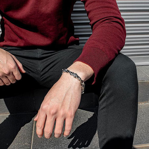 ≪DAgDART/ダグダート≫シルバーブレスレット 【STARE】