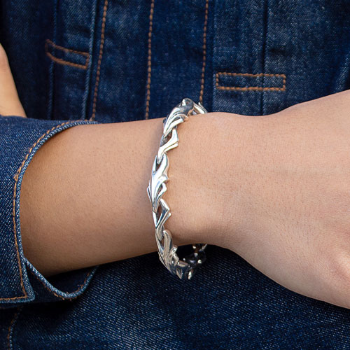 ≪DAgDART/ダグダート≫シルバーブレスレット 【STARE】