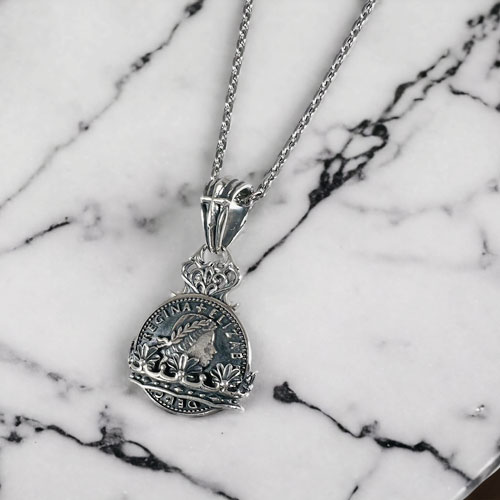 ≪Artemis Kings/アルテミスキングス≫幸せのクラウンコインペンダント AKP0143