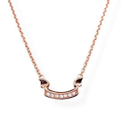 ≪FatimaDesign/ファティマデザイン≫ペアセット販売/サン・シュエール　ネックレス/ブラック&ピンクゴールド